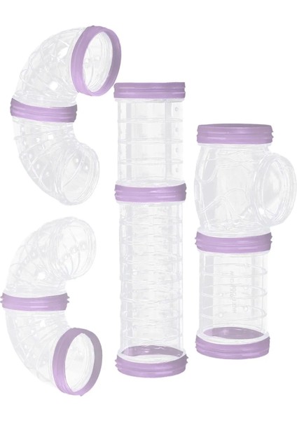 Mavi Stil Küçük Evcil Hayvanlar Için 8 Parça Çok Fonksiyonlu Hamster Tüp Seti Bağlantı Tünelleri (Yurt Dışından) fırsatları