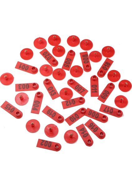 F-20PCS Tarzı Olors Koyun Tavşan Kulak Plastik Etiket Kelime Kulak Lazer Yazma Bakır Kafa Küpe Çiftlik Hayvanı Kimlik Kartı (Yurt Dışından)