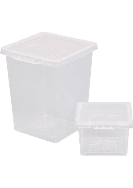 No.2 Tarzı Yüksek Li Şeffaf Plastik Böcek Örümcek Habitat Besleme Kutusu Kasa Konteyner Tankı Taşıma Çantası (Yurt Dışından) indirimleri