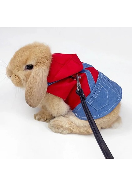 No.1 Stili S Beden Ayarlanabilir Evcil Hayvan Gelincik Koşum Tavşan Elbise Jean Küçük Kediler Içinbebek Tavşansincaphamster Sıçan Fare Tasma Kurşun Halat Yelek (Yurt Dışından) modelleri