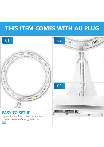 Beyaz Stil Balık Tankı Klipsli Işık Su Geçirmez Akvaryum Işığı Balık Tankı LED Işık (Yurt Dışından)