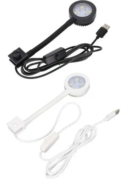 Siyah Stil Küçük Akvaryum Işığı Yüksek Parlaklık Dönebilen LED Akvaryum Lambası Üzerinde 0.4in Kalınlık LED Akvaryum Işığı (Yurt Dışından)