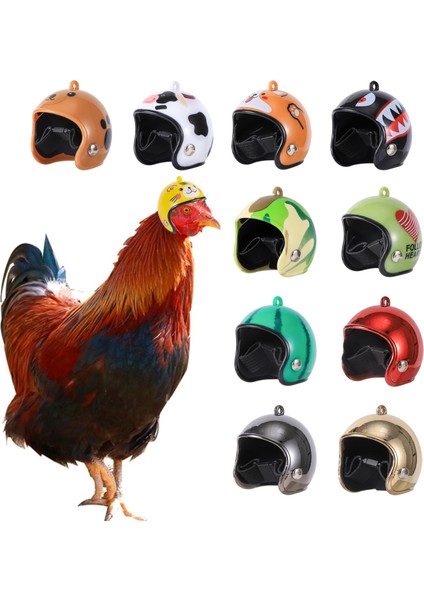Siyah Stil Yaratıcılık Tavuk Kask Şapka Evcil Hayvan Koruyucu Ekipman Güneş Koruma Yağmur Kask Oyuncak Kuş Evcil Hayvan Malzemeleri Giyim Aksesuarları 1 Adet (Yurt Dışından)