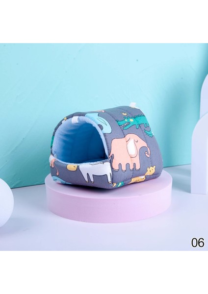 No.6 Stili L Boyutu Hamster Evi Gine Domuz Yuvası Küçük Hayvan Yatak Kış Sıcak Pamuk Mat Yumuşak Aksesuarlar Kemirgengine Domuzu Kemirgen (Yurt Dışından)