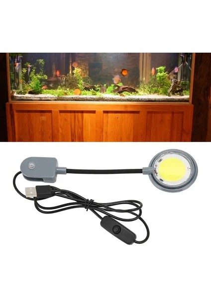 Klipsli LED Akvaryum Işık Yüksek Parlaklık Softlight Esnek Mini Balık Tankı Klipsli Lamba Taze (Yurt Dışından)