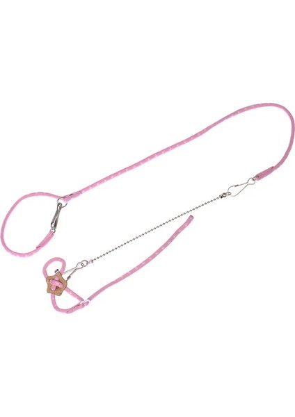 Pembe Tarzı Güzel Ayarlanabilir Sıçan Fare Hamster Koşum Tasma ile Sincap Gelincik Bulucu Küçük Pet Hayvan Açık Koruyucu Kurşun Halat (Yurt Dışından)