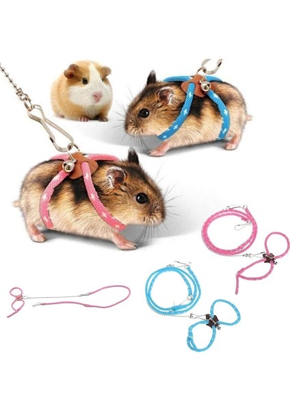 Pembe Tarzı Güzel Ayarlanabilir Sıçan Fare Hamster Koşum Tasma ile Sincap Gelincik Bulucu Küçük Pet Hayvan Açık Koruyucu Kurşun Halat (Yurt Dışından) fiyatları