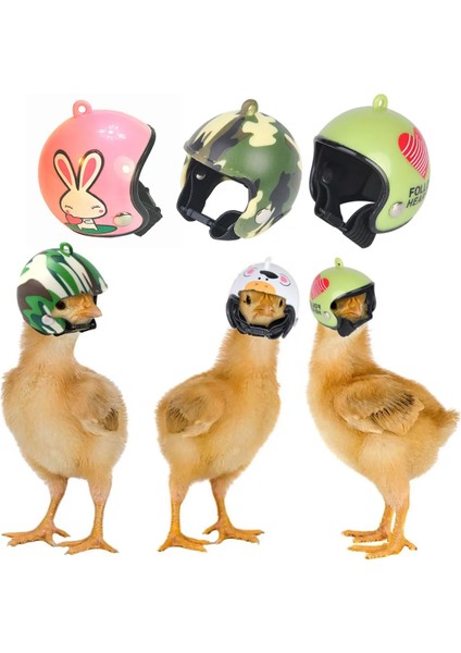 Hy Tarzı Tavuk Kask Küçük Evcil Hayvan Sert Şapka Kuş Bıldırcın Güvercin Şapka Başlık Pet Kuş Kask Karikatür Kask Evcil Hayvan Malzemeleri Aksesuarları (Yurt Dışından) fırsatları