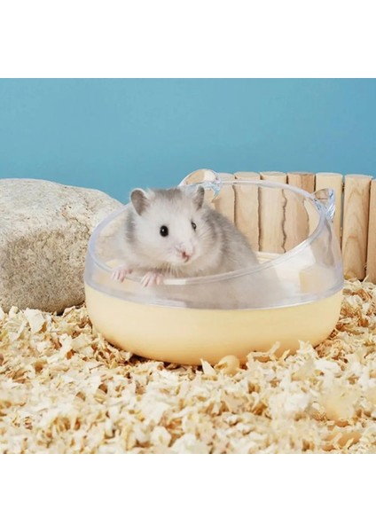 B Tarzı Yeni Hamster Banyo Şeffaf Hamster Fare Evcil Hayvan Tuvaleti Kafes Kutusu Banyo Kum Odası Ayrılabilir Anti-Sıçrama Büyük Uzay Banyo (Yurt Dışından) modelleri