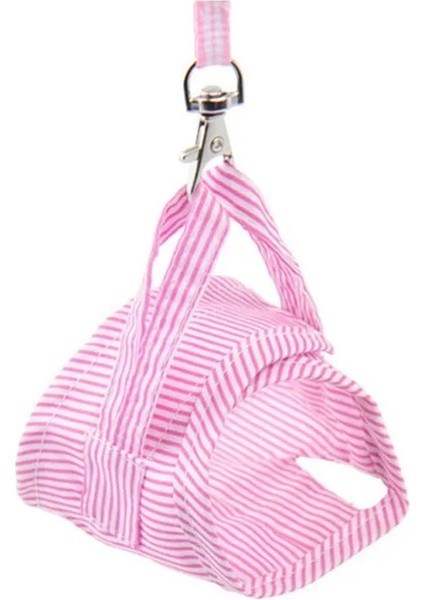 Pembe Tarzı S Beden Küçük Pet Ayarlanabilir Yumuşak Çizgili Koşum Tasma Kuş Papağan Fare Hamster Gelincik Sıçan Evcil Hayvan Domuz Tasma Açık Çekiş Halat # (Yurt Dışından) fırsatları