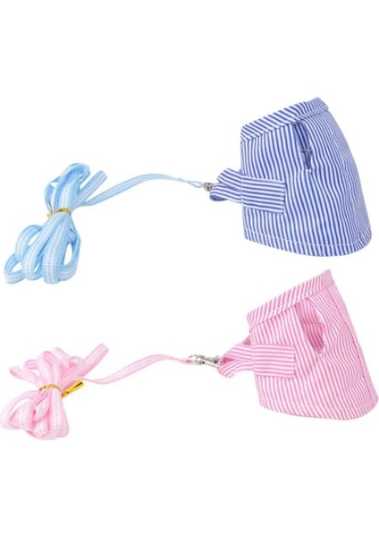 Pembe Tarzı S Beden Küçük Pet Ayarlanabilir Yumuşak Çizgili Koşum Tasma Kuş Papağan Fare Hamster Gelincik Sıçan Evcil Hayvan Domuz Tasma Açık Çekiş Halat # (Yurt Dışından) indirimleri