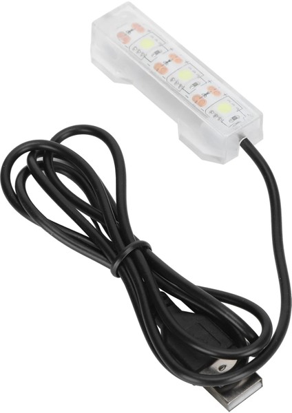 Balık Tankı Işık Plastik Küçük Akvaryum Bitkileri Işık USB LED Masaüstü Akvaryum Lambası Akvaryum Peyzaj Dekoratif Lamba Aksesuarı (Yurt Dışından)