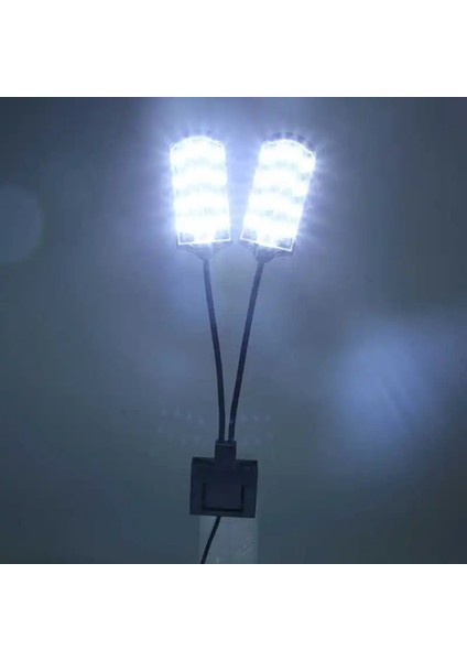 Çift Kafa Balık Tankı Işık Yüksek Parlaklık Derecesi Rotasyon LED Akvaryum Dikilen Klip Lamba Ab Tak 220 V N (Yurt Dışından)