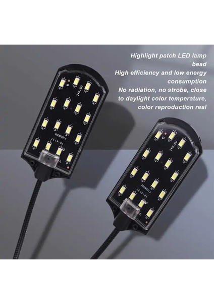 Çift Kafa Balık Tankı Işık Yüksek Parlaklık Derecesi Rotasyon LED Akvaryum Dikilen Klip Lamba Ab Tak 220 V N (Yurt Dışından) modelleri