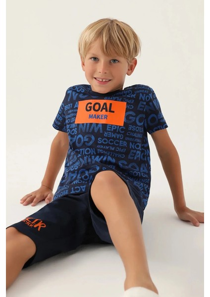 %100 Pamuk Erkek Çocuk Kapri Takım 3343 modelleri