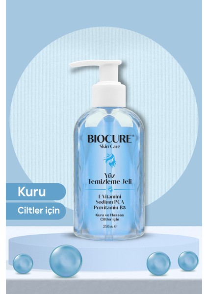 Yüz Temizleme Jeli Kuru Hassas Ciltler Için Derinlemesine Temizleyici 250ML