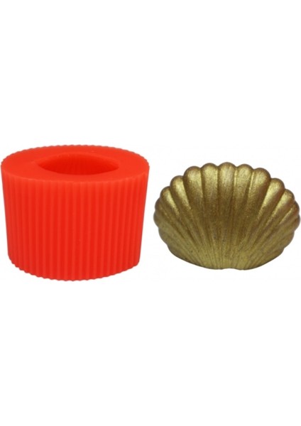 Küçük Istiridye Silikon Mum Kalıbı 4x6 cm