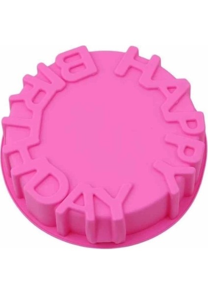 Happy Bırthday Yazılı Kek Pasta Kalıbı 20.5 cm x 4.5 cm