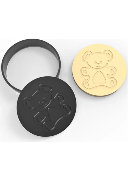 Kurabiye Damga & Kesici Set 8,0 cm x 8,0 cm x 1,9 cm