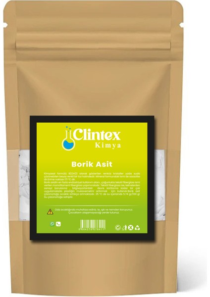100% Saf Eti Maden Borik Asit 25 kg
