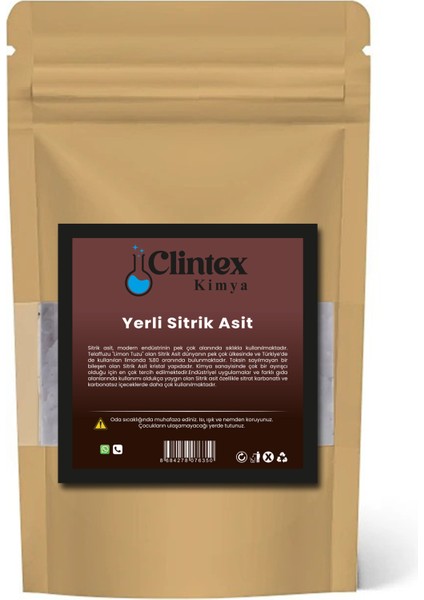 Saf Yerli Sitrik Asit 25 kg