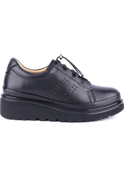 Deri Yumuşak Rahat Ortopedik Lastik Bağlı Ayakkabı modelleri