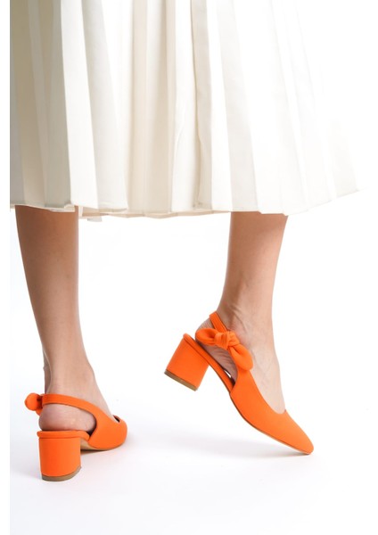 Espeda Kadın Ayakkabısı Rahat ve Şık Günlük Giyilebilir Yandan Lastikli Fiyonklu 5 cm Topuk fiyatları