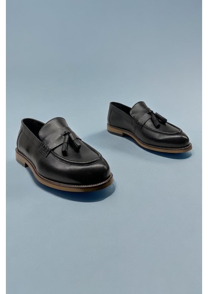 1319 Siyah Hakiki Deri Ortopedik Günlük Erkek Casual Ayakkabı indirimleri