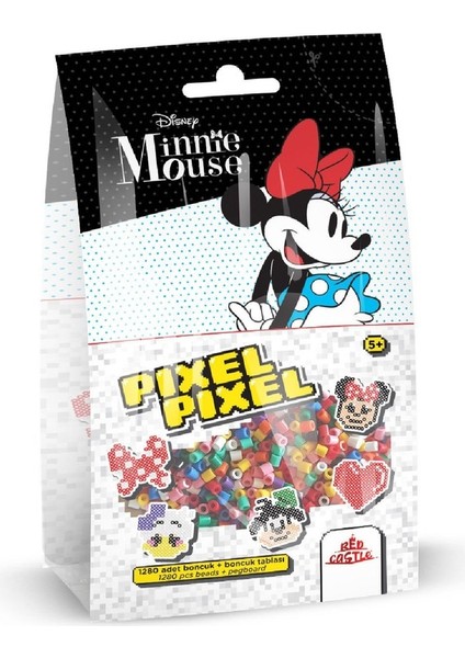 Disney Minnie Mouse Boncuk Aktivite ve Oyuncak Seti 5 Figür-Pixel Pixel B16-04