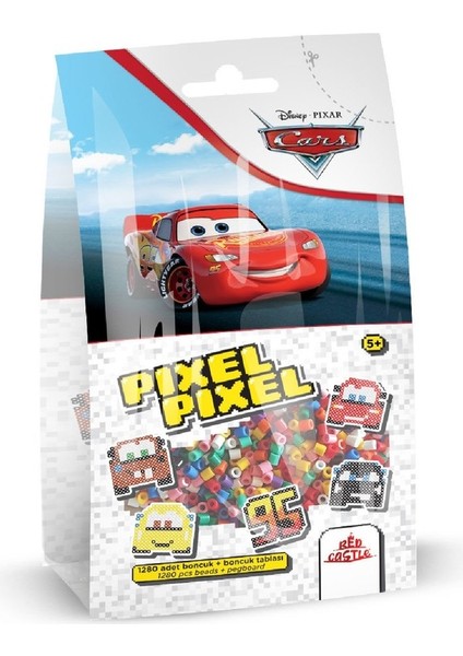 Disney Cars Boncuk Aktivite ve Oyuncak Seti 5 Figür-Pixel Pixel B16-02