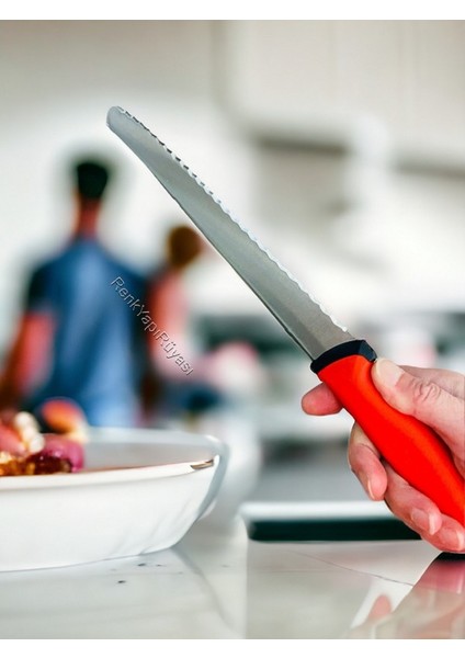 Ekmek Bıçağı, Pirge Bıçak Duo,ekmek Pide Simit Doğramak ve Soymak Için Bıçak 22,5 cm 340092