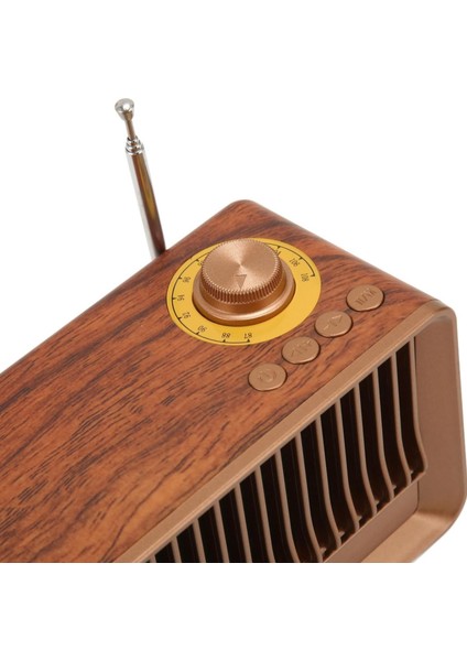AS25 Nostaljik Şarjlı Fm Radyo, Handfree+Aux+Usb ve Tf Card Okuyuculu Mp3