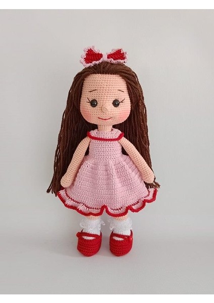 Pembiş Fatoş Bebek Amigurumi Organik Oyuncak