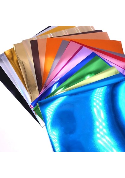 No.15 Tarzı 1 Rulo 10 "cm Lazer Metalik Senfoni Isı Transferi Vinil Hologram Pu Isı Basın Demir On T-Shirt Htv Filmi (Yurt Dışından) fırsatları