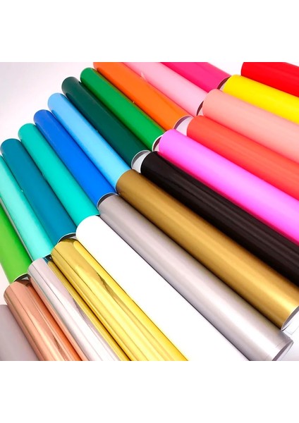 No.6 Stili 30CMX100CM Çok Renkli Yapışkanlı El Sanatları Kalıcı Vinil Rulo Tasarım Yazı Filmi Kupa Camı Çıkartma Noel Kartı Dıy Kendinden Yapışkanlı Film (Yurt Dışından)