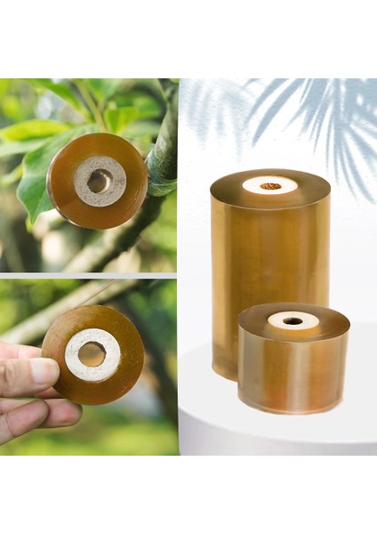 Sarı Stil 9cm Pe Aşılama Bandı Genişliği Sarı Aşılama Bandı Gerilebilir Bitkiler Onarım Filmleri Kendinden Yapışkanlı Çiçek Meyve Ağacı Poli Tomurcuklanma (Yurt Dışından)