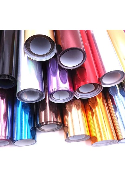 No.4 Stili 1 Rulo 10 "cm Lazer Metalik Senfoni Isı Transferi Vinil Hologram Gökkuşağı Pu Basın T-Shirt Demir On Htv Filmi (Yurt Dışından) indirimleri