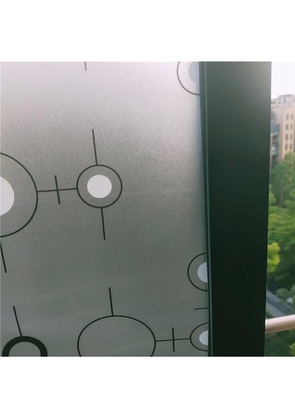 No.8 Tarzı 55X200CM cm Saydam Opak Kendinden Yapışkanlı Cam Filmi Sürgülü Kapı Balkon Banyo Gizlilik Vinil Cam Çıkartması Fensterfolie (Yurt Dışından)