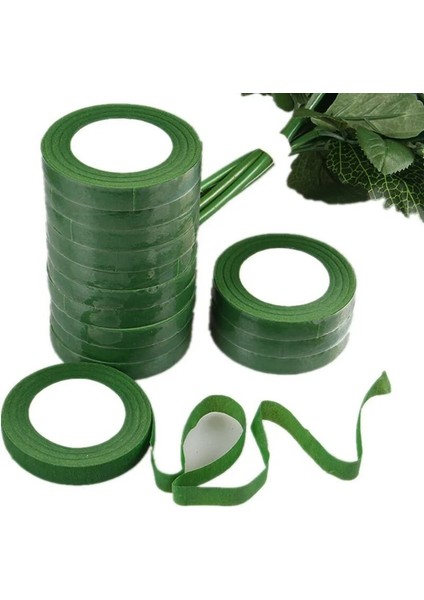 E Tarzı 30 Yard Kendinden Yapışkanlı Buket Çiçek Kök Bant Yapay Çiçek Ercik Sarma Çiçekçi Yeşil Bantlar Dıy Çiçek Malzemeleri (Yurt Dışından)