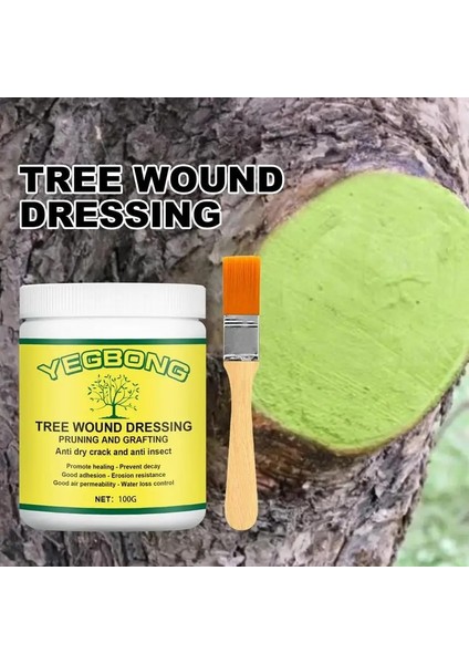 100G Ağaç Yara Bonsai Kesim Macunu Smear Ajan Budama Bileşiği Mühürleyen Fırça ile Ağaç Aşılama Macunu Bahçe Tesisi Aşılama (Yurt Dışından) modelleri