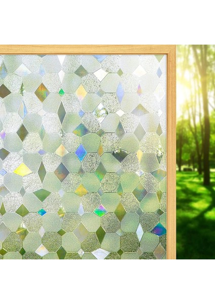 Gri Tarzı 45X200CM Pencere Gizlilik Filmi Buzlu Cam Kapı Filmi Güneş Uv Engelleme Statik Tutunur Yapışkansız Isı Kontrolü Ev Ofis Dekor Çıkartmalar (Yurt Dışından)