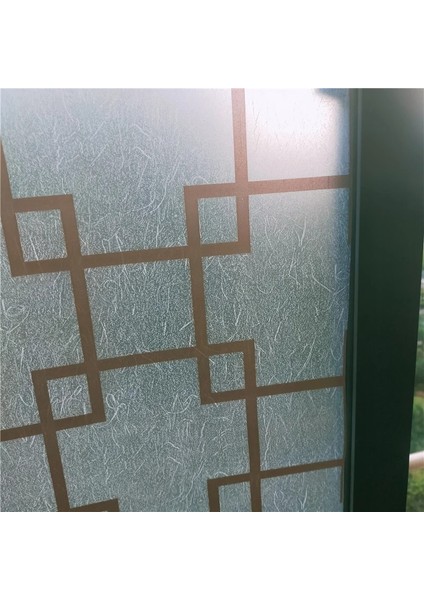 No.11 Tarzı 58X200CM cm Saydam Opak Kendinden Yapışkanlı Cam Filmi Sürgülü Kapı Balkon Banyo Gizlilik Vinil Cam Çıkartması Fensterfolie (Yurt Dışından)