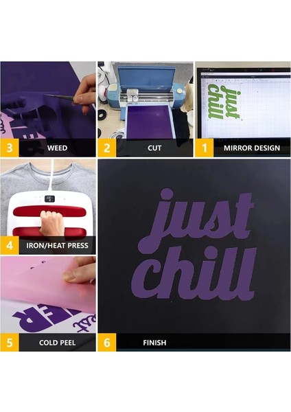 Pembe Tarzı 30,5CMX150CM Pu Isı Transferi Vinil Rulo Cricut 30.5 cm x cm Dekoratif Film Desen T-Shirt Demir On Htv Baskı (Yurt Dışından) indirimleri