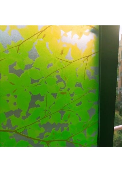 No.15 Tarzı 55X200CM cm Saydam Opak Kendinden Yapışkanlı Cam Filmi Sürgülü Kapı Balkon Banyo Gizlilik Vinil Cam Çıkartması Fensterfolie (Yurt Dışından)