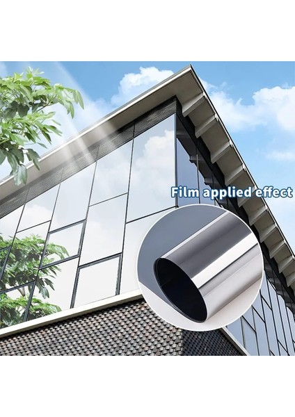 Gümüş Tarzı 90X200CM Gizlilik Cam Filmi Kendinden Yapışkanlı Güneş Koruma Filmi Uv Koruma Tek Yönlü Isı Yalıtım Cam Çıkartmaları Ev Ofis Dekor Için (Yurt Dışından) modelleri