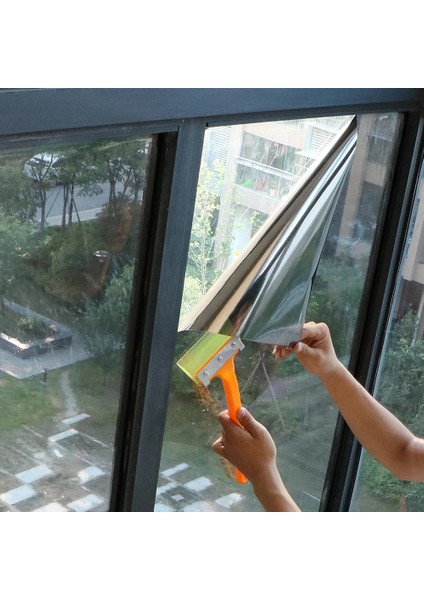 Kahverengi-Gümüş Tarzı 60X300CM Tek Yönlü Ayna Yansıtıcı Cam Filmi Vitray Vinil Kendinden Yapışkanlı Güneş Filmi Ev Bina Için Isı Kontrolü Pencere Etiketi (Yurt Dışından) fiyatları