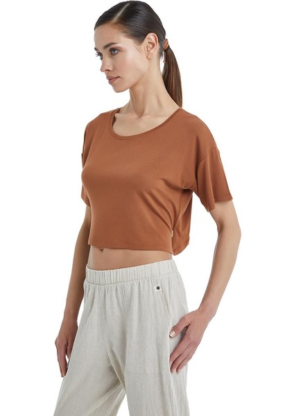 Kadın Kısa Kol Tarçın Pijama Takımı C4T9N3O06-