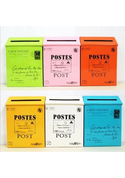 No.16 Stili Kırsal Tarzı Demir Posta Kutusu Mektup Kutusu Gazete Posta Kutusu Ev Vintage Posta Kutuları Posta Kutusu Ev Depolama Dekorasyon (Yurt Dışından)