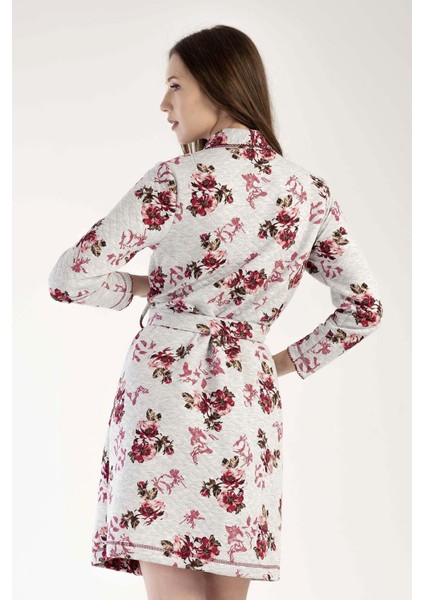 Kadın Uzun Kol Kapitone Gri Melanj Sabahlık C4T0N1303 fırsatları