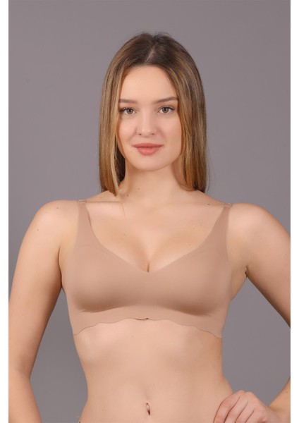 Kadın Lazer Kesim Ince Süngerli Capucıno Hayalet Sütyen C0T5N1O633 fiyatları